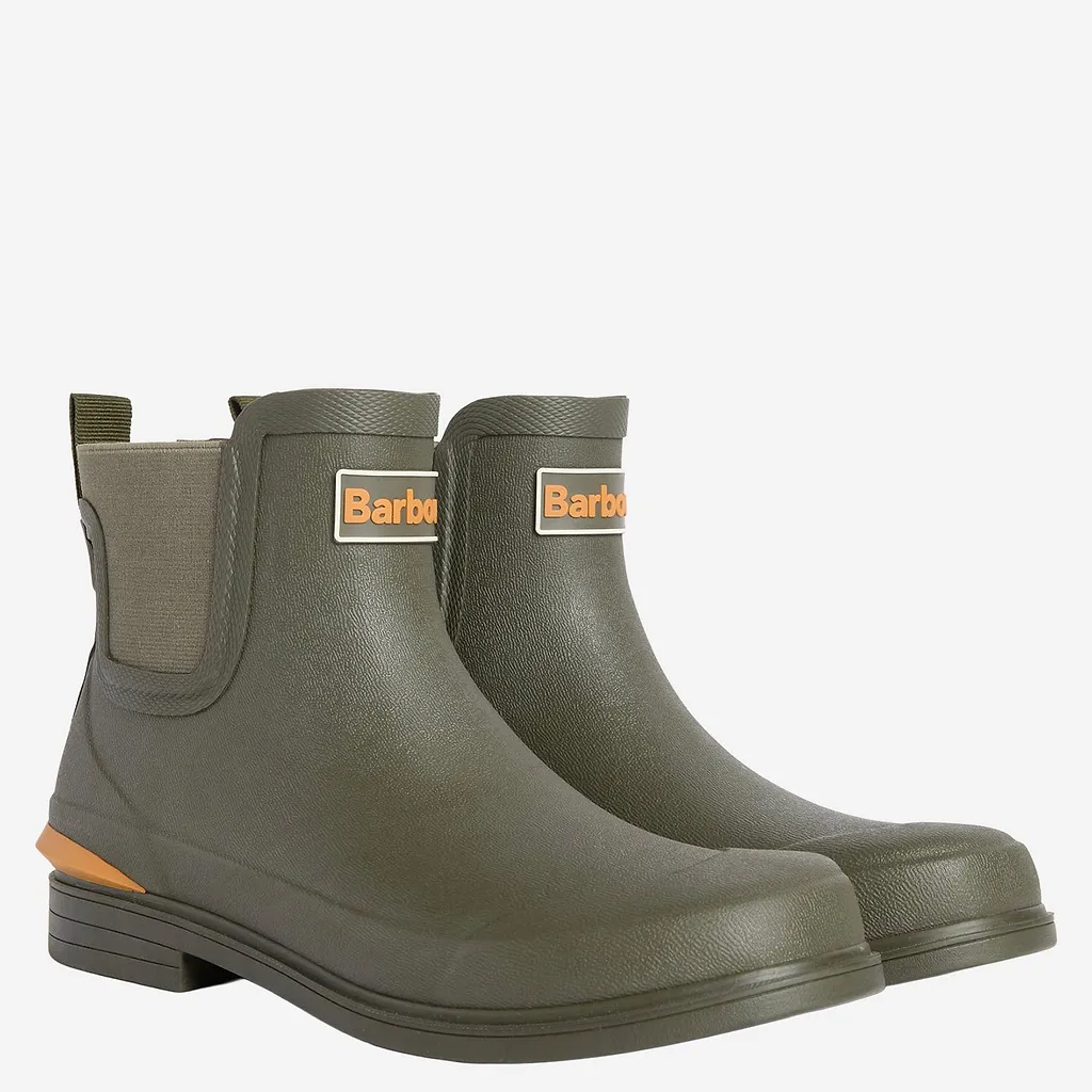 Barbour Rubber Ankle Boots With Logo