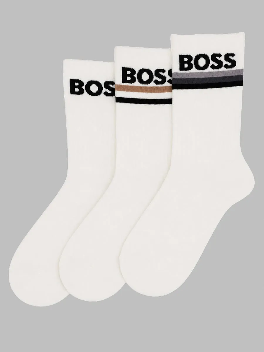 Boss 3 Pack Calzini Con Logo