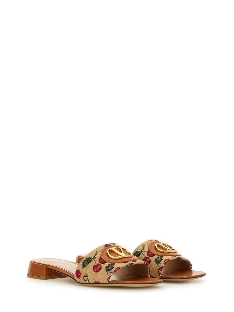 Valentino Garavani Slide Sandal Vlogo Signature