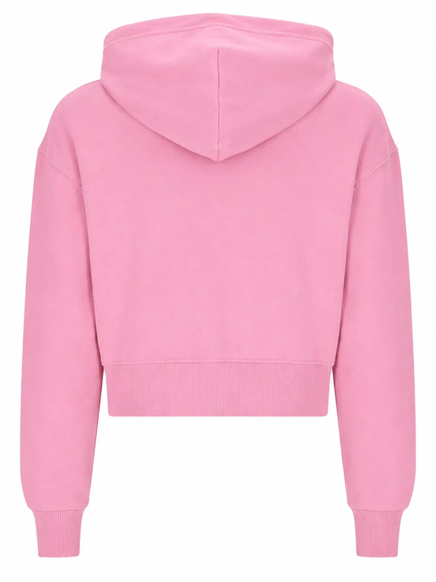 Versace Jeans Couture Felpa Cropped Con Logo