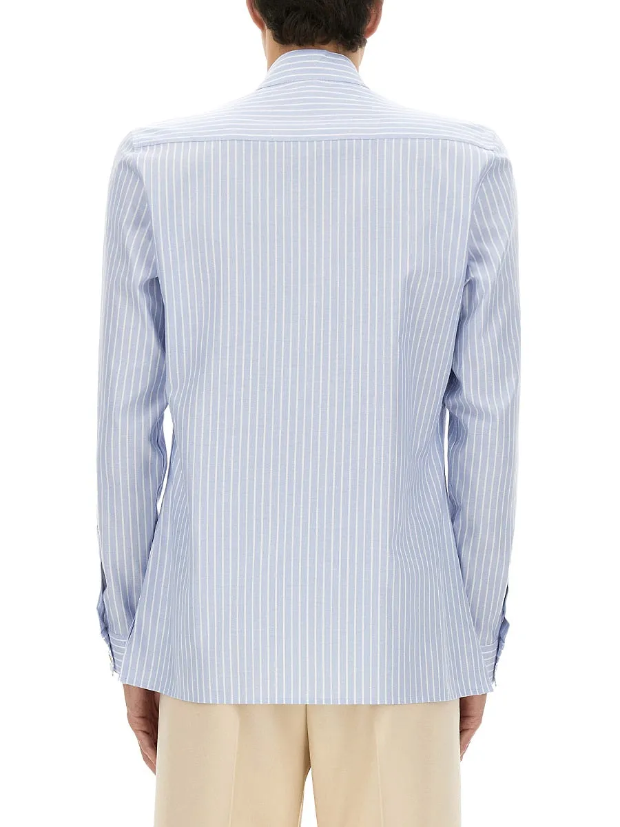 Valentino Cotton Oxford Shirt With Toggle
