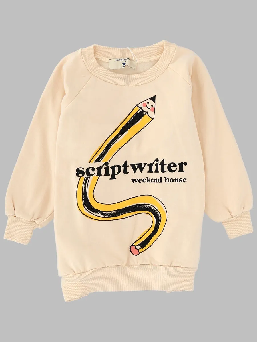 Weekend House Kids Scripwriter Sweatshirt With Pockets