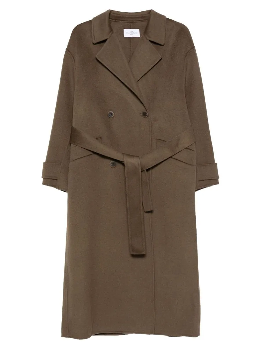 The Dynamis Studio Belted Double-Breasted Coat