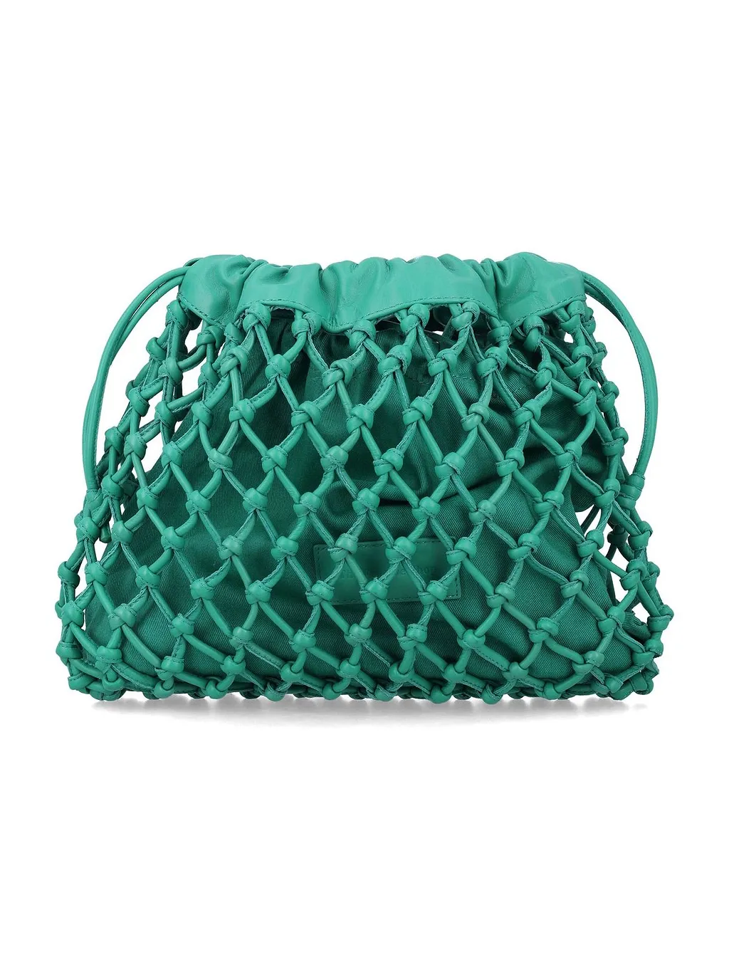 The Frankie Shop Morgan Macramé Clutch Bag