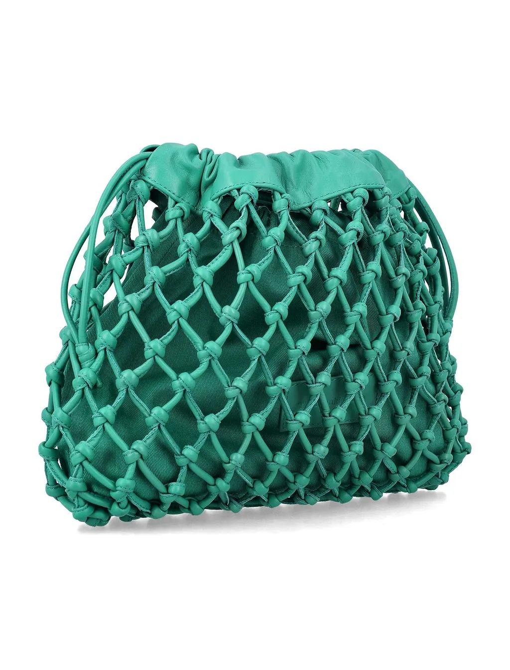 The Frankie Shop Morgan Macramé Clutch Bag
