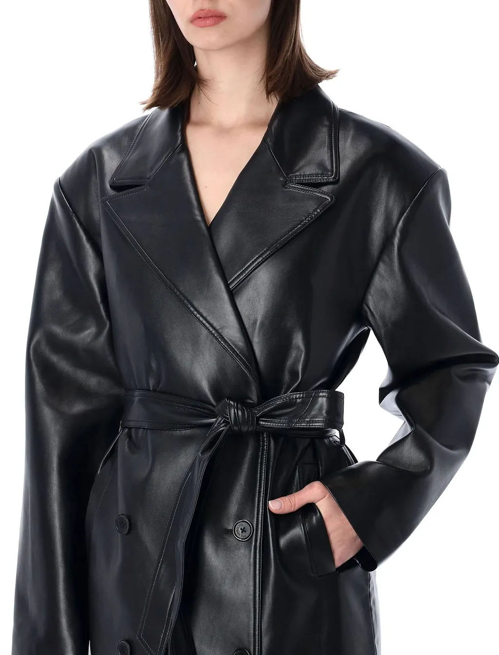 The Frankie Shop Tina Oversized Trench Coat