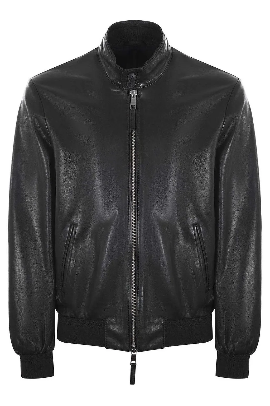 The Jackie Leathers Stand-Collar Bomber Jacket