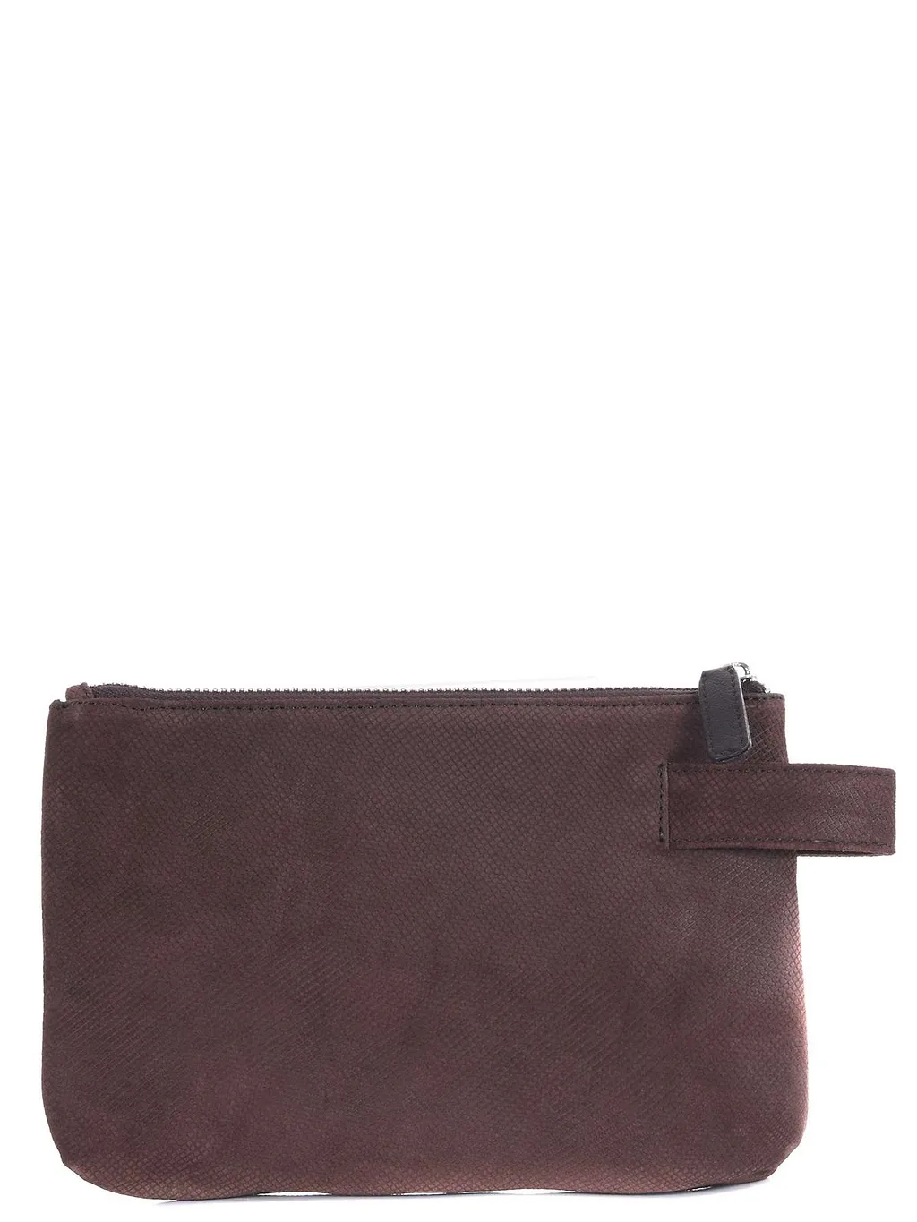 The Jackie Leathers Textured Zip Wristlet Bag
