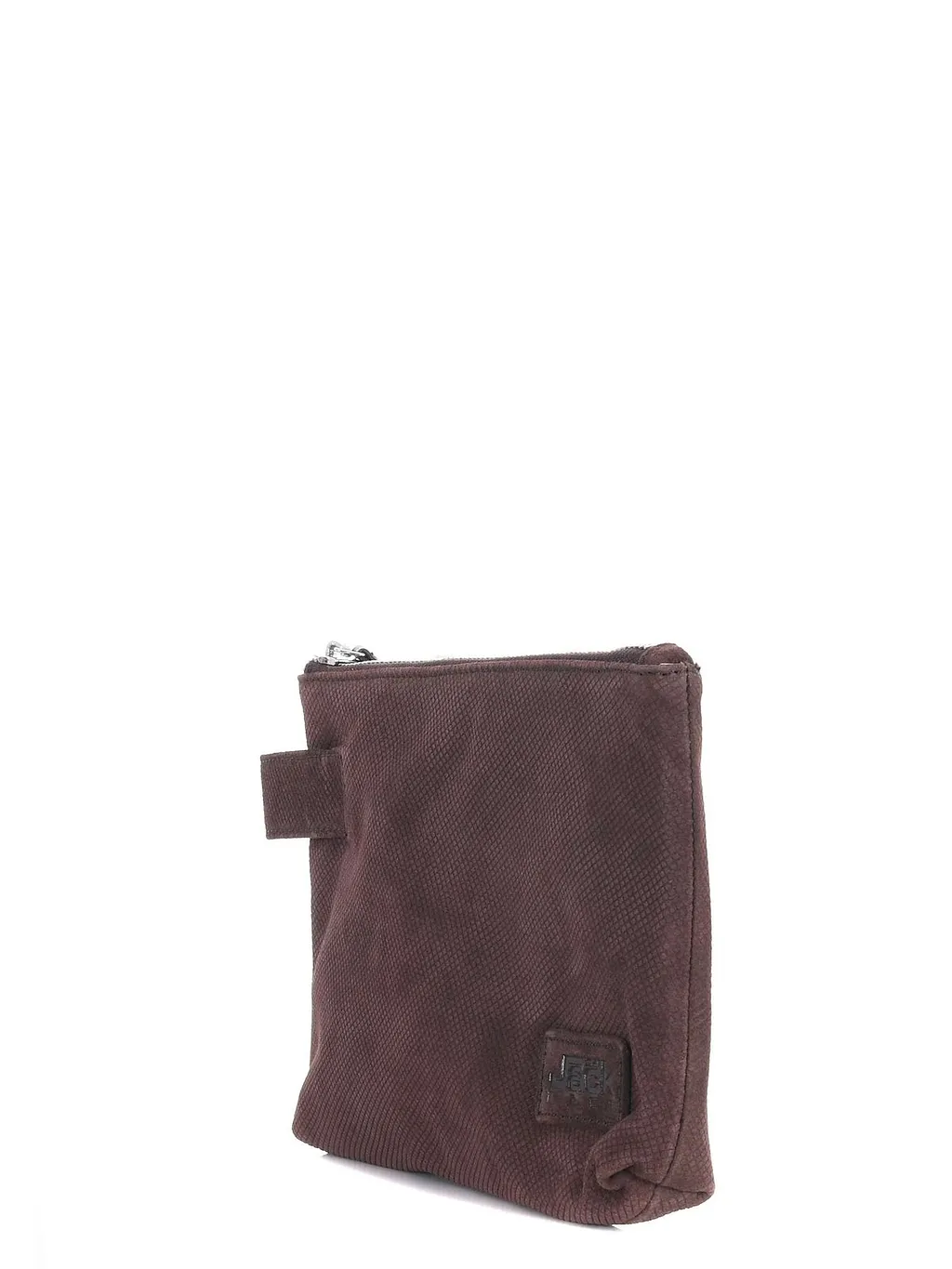 The Jackie Leathers Textured Zip Wristlet Bag
