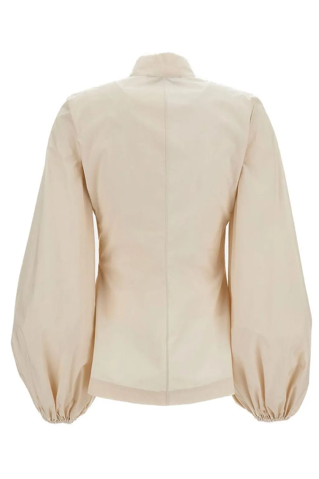 The Latest Funnel Neck Zip-Up Blouse