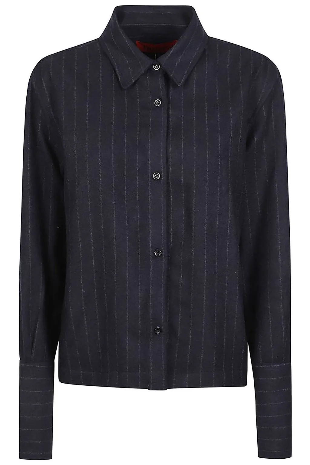 The Latest Pinstriped Button-Front Jacket