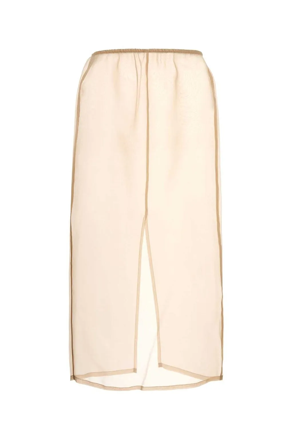 The Nina Studio Sheer Slit Midi Skirt