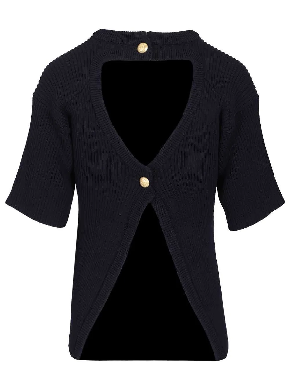 The Seafarer Clichet Open-Back Knitted Top