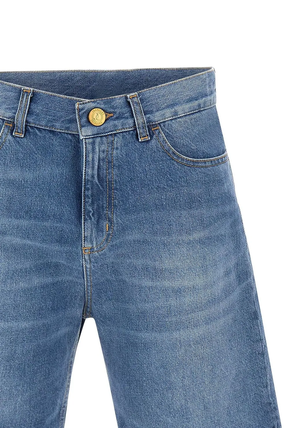 The Seafarer Debby High-Waist Denim Shorts