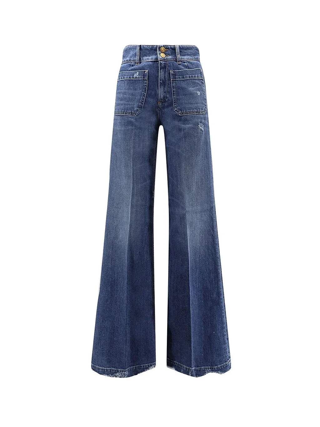 The Seafarer Flared Patch-Pocket Jeans