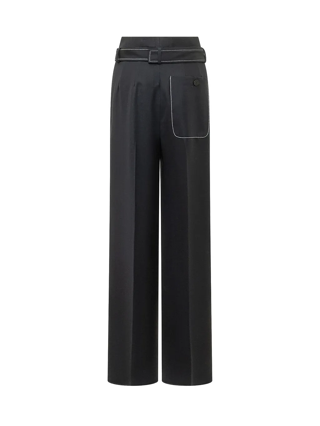 The Seafarer Irony Belted Wide-Leg Pants
