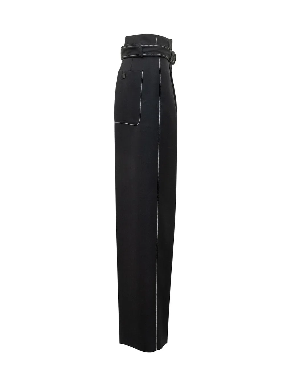 The Seafarer Irony Belted Wide-Leg Pants