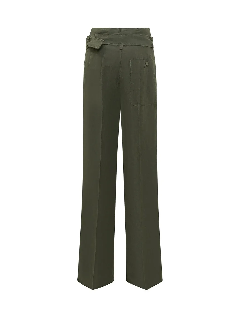 The Seafarer Irony Belted Wide-Leg Pants