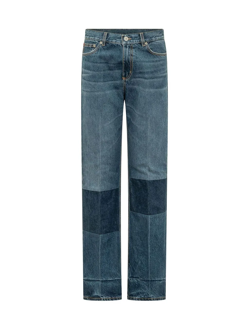 The Seafarer Patchwork Straight-Leg Jeans