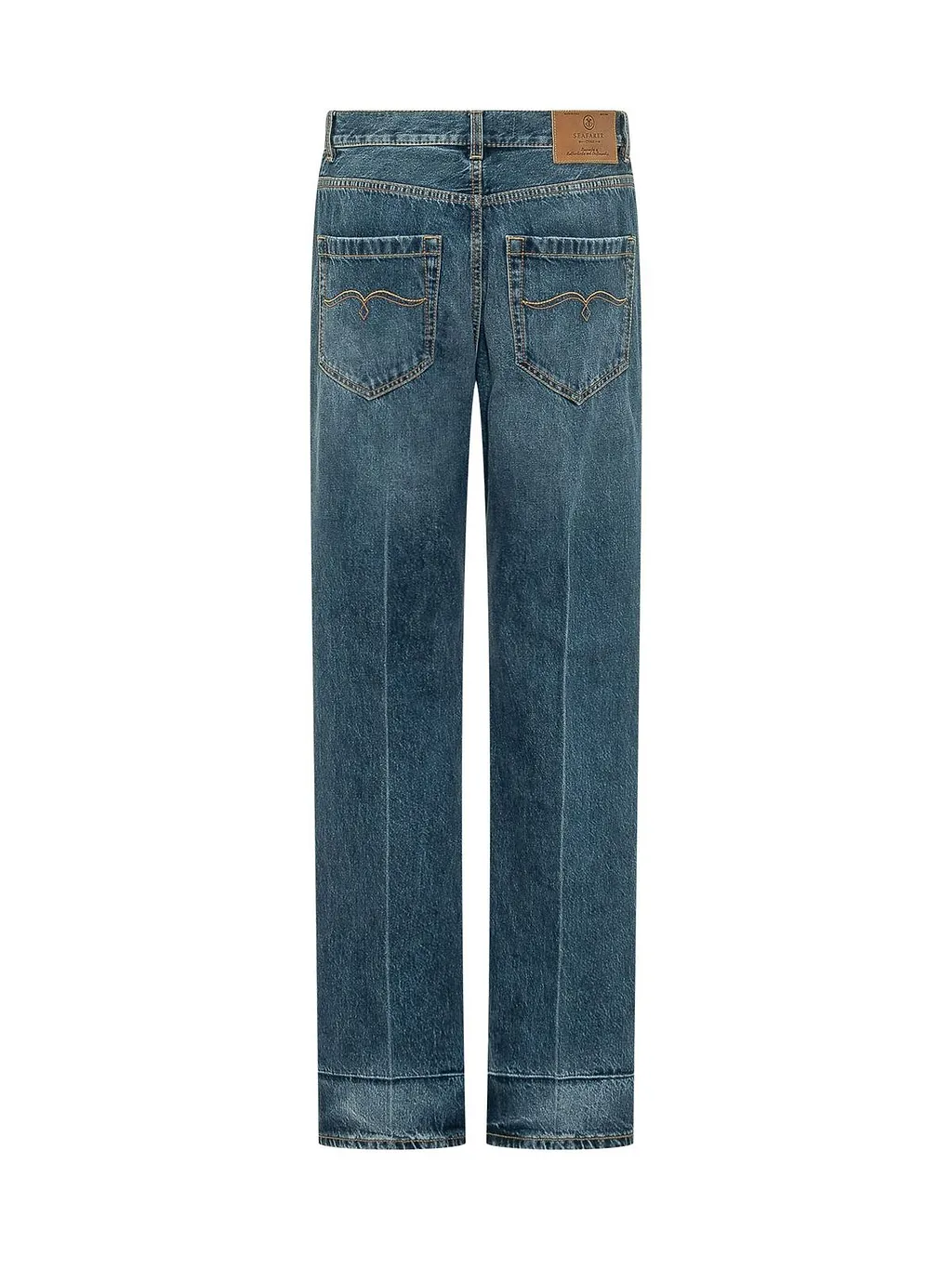 The Seafarer Patchwork Straight-Leg Jeans