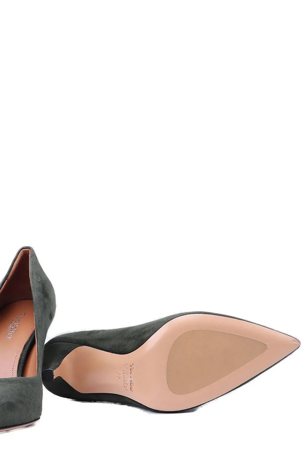 The Seller Pointed-Toe Slip-On Pumps