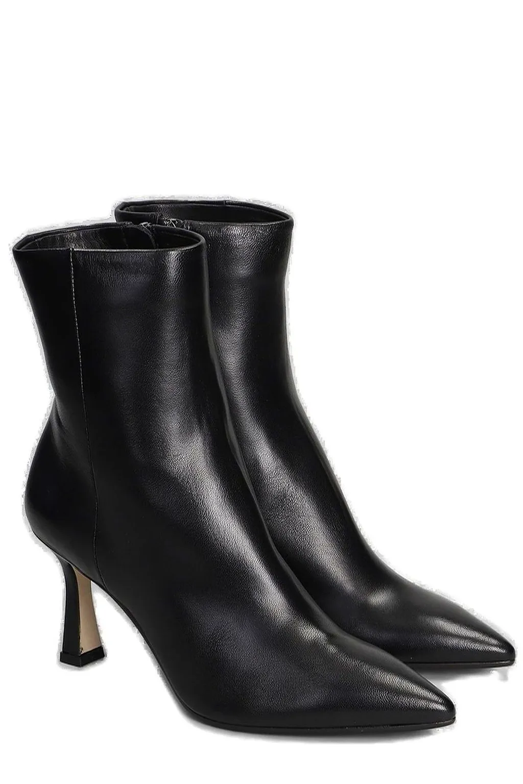 The Seller Pointed Toe Zipped Ankle Boots