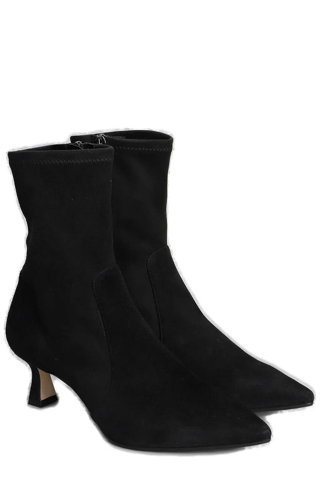 The Seller Pointed Toe Zipped Ankle Boots