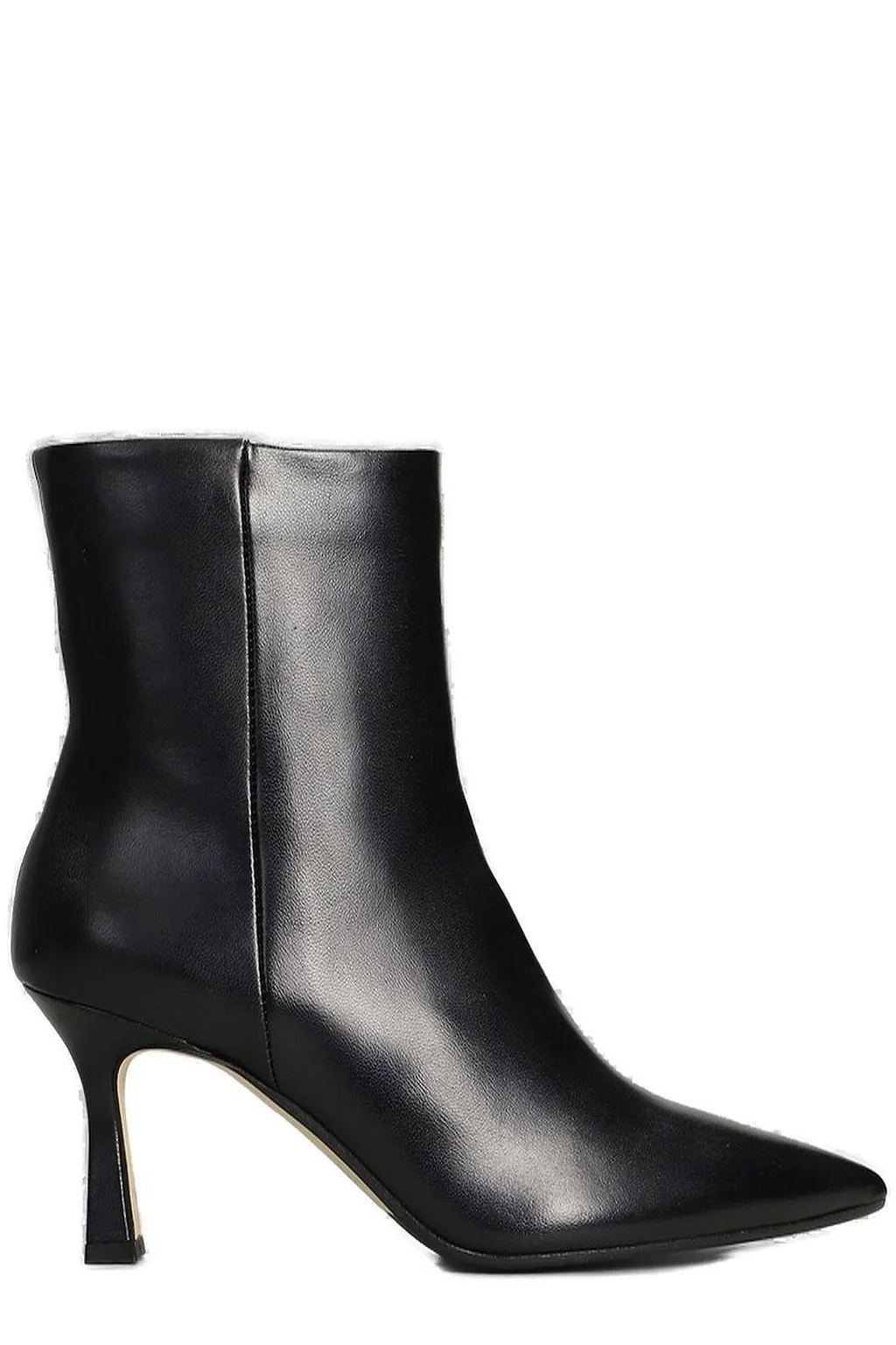 The Seller Side Zipped Pointed Toe Ankle Boots