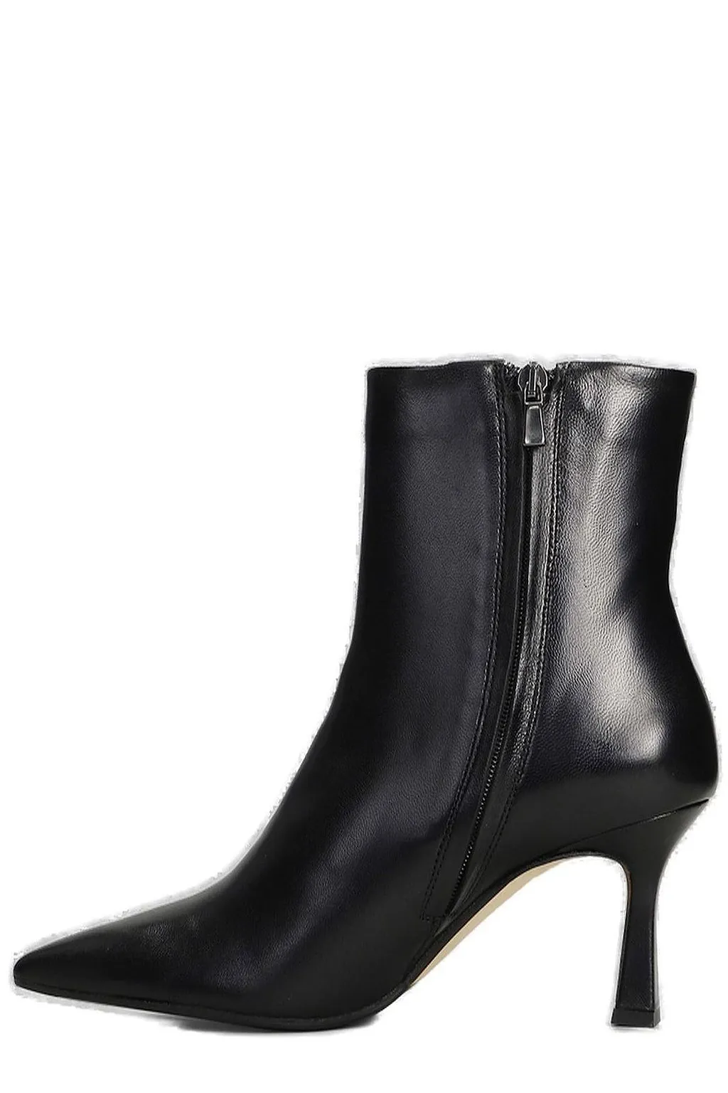 The Seller Side Zipped Pointed Toe Ankle Boots