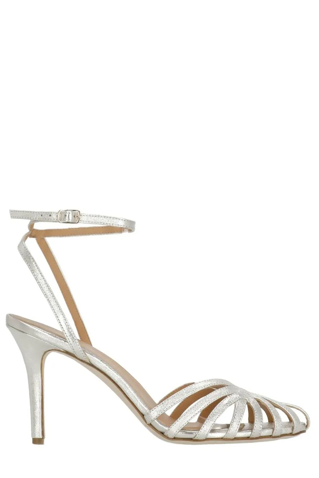 The Seller Strappy Ankle-Strap Heeled Sandals