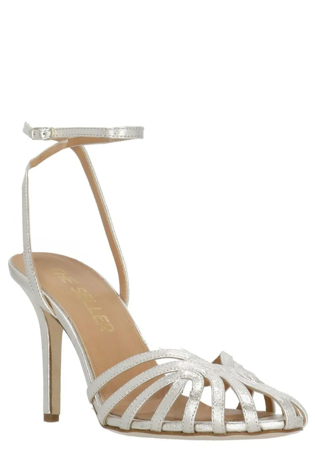 The Seller Strappy Ankle-Strap Heeled Sandals