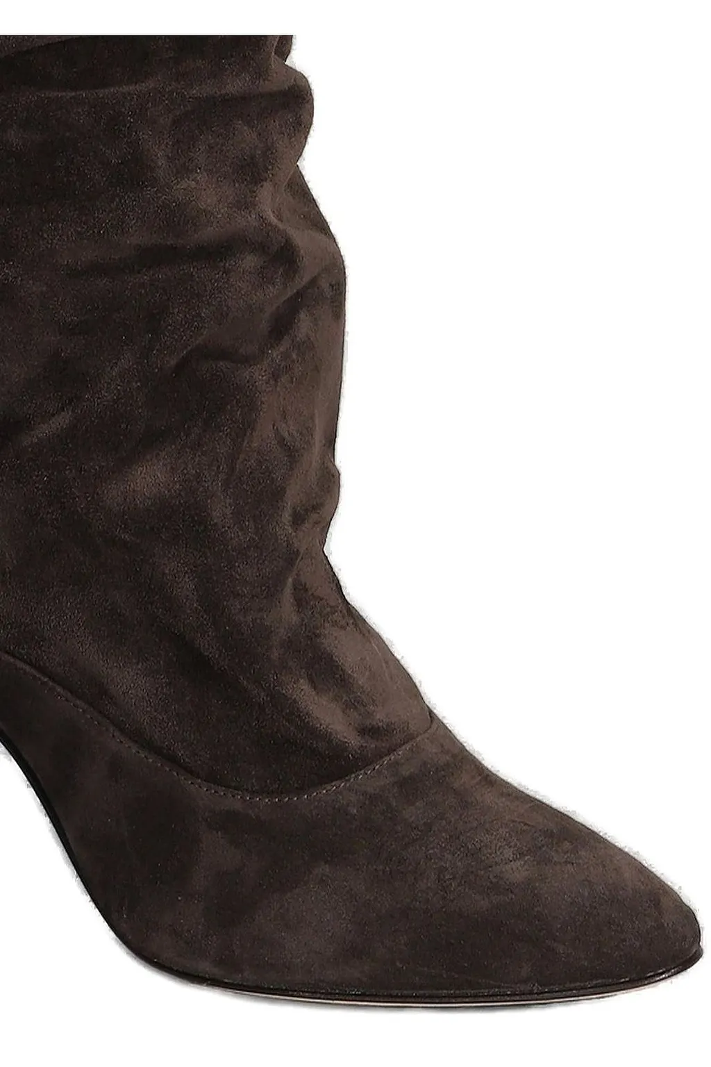The Seller Slouchy Mid Heeled Panelled Boots