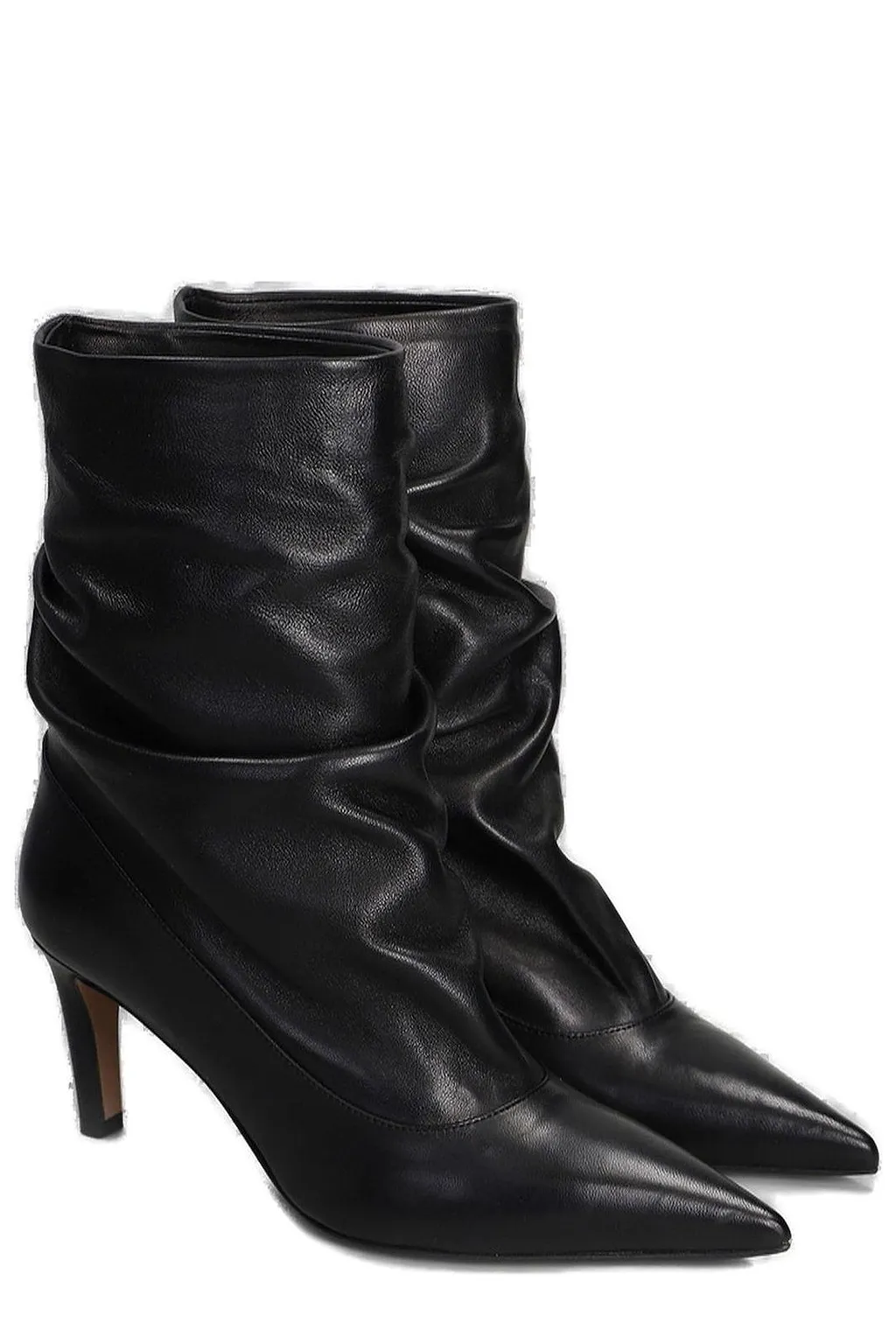 The Seller Slouch-Leg Stiletto Heel Boots