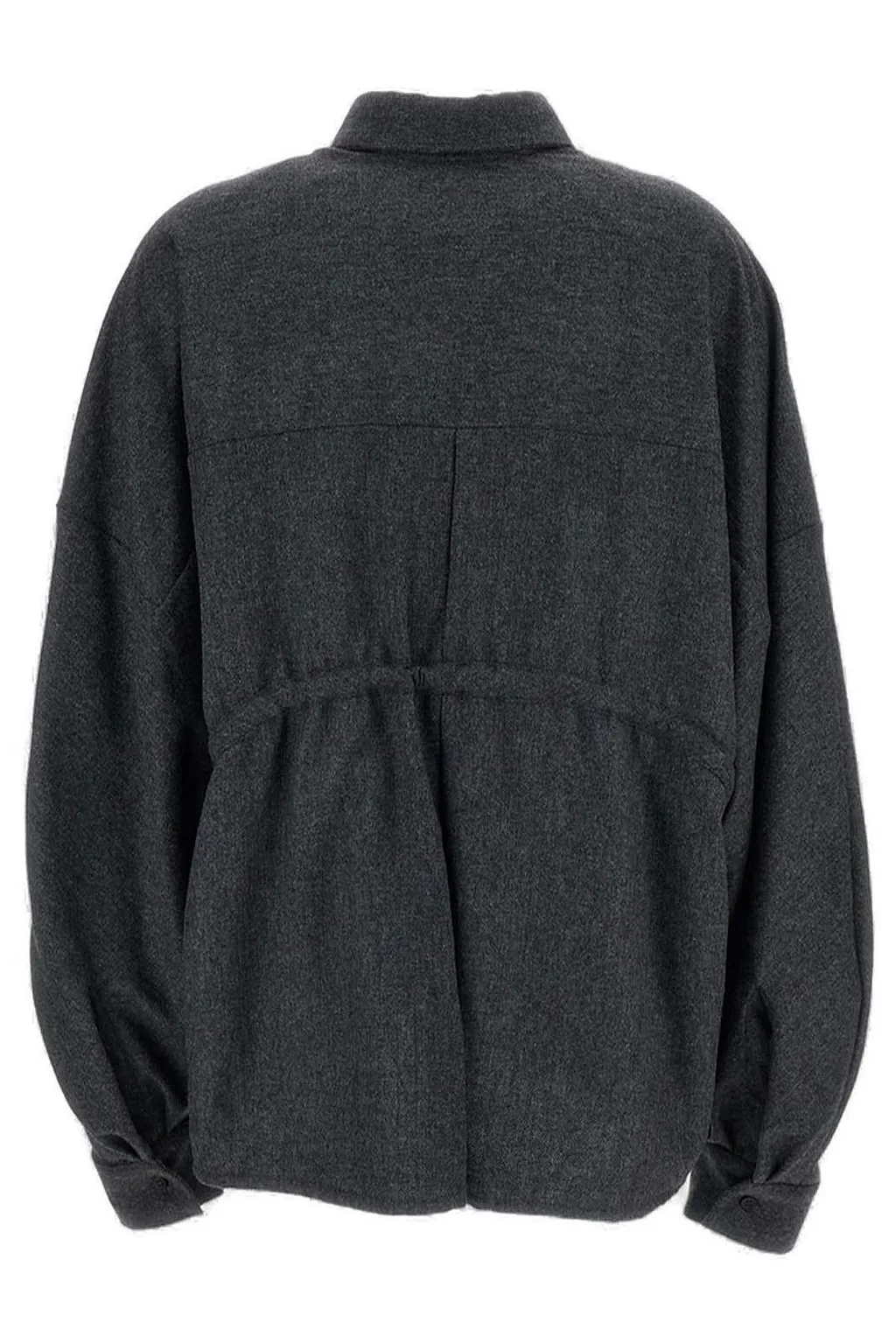 Thelatest Long Sleeved Drawstring Waist Jacket
