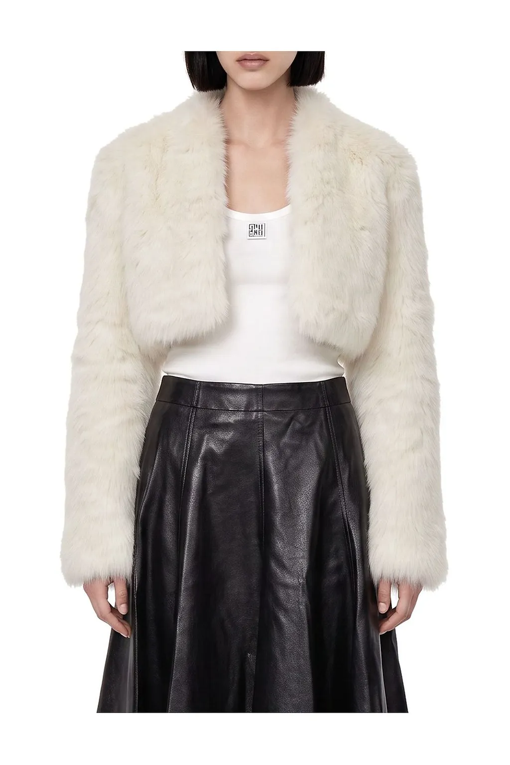 Thelaurent Shearling Cropped Coat
