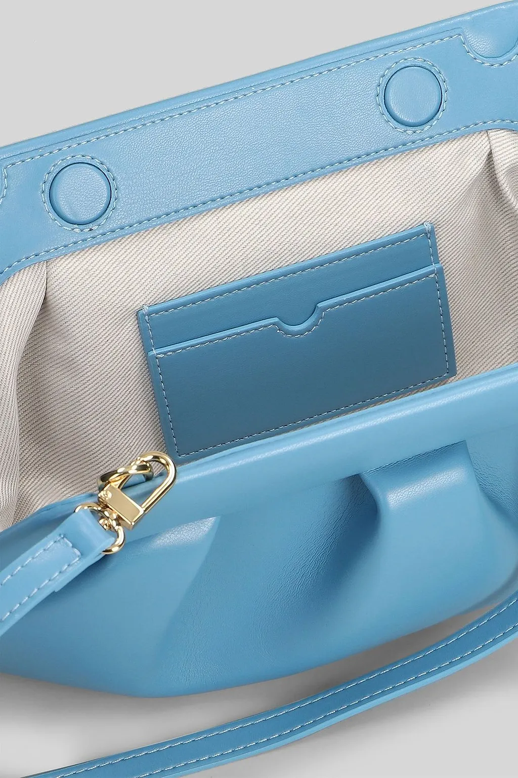 Themoirè Bios Ruched Clutch Bag