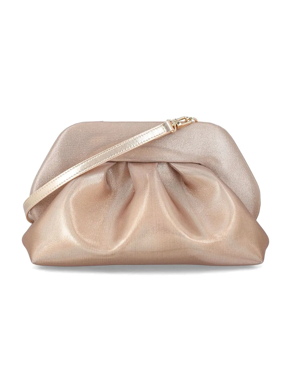 Themoirè Bios Ruched Clutch Bag
