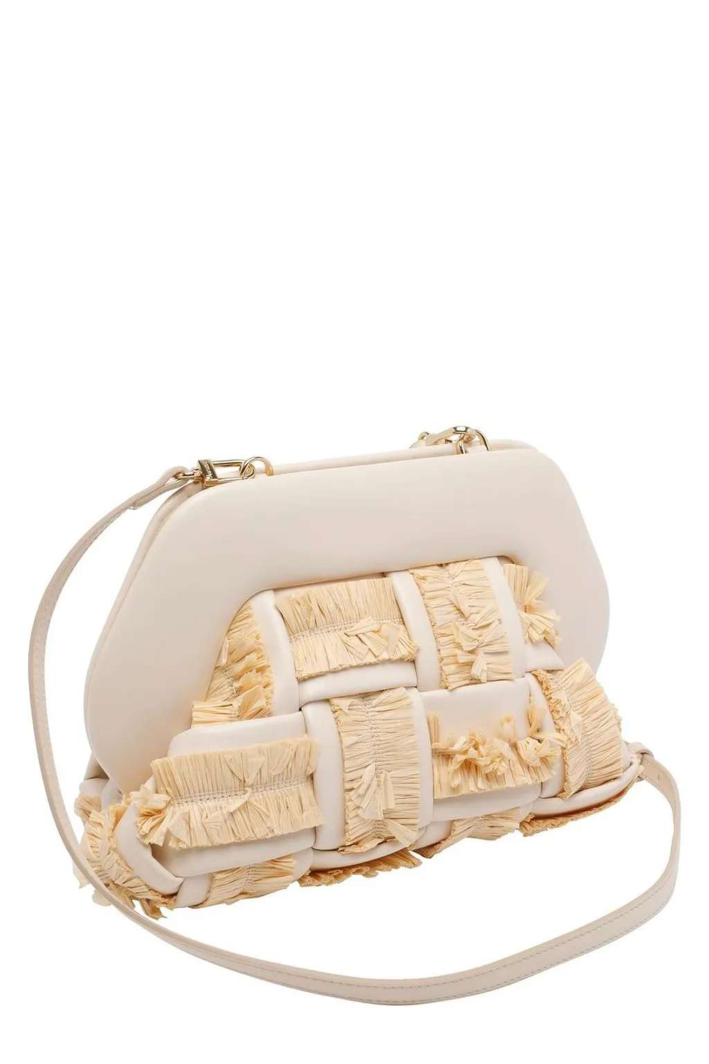 Themoirè Bios Fringed Medium Clutch Bag
