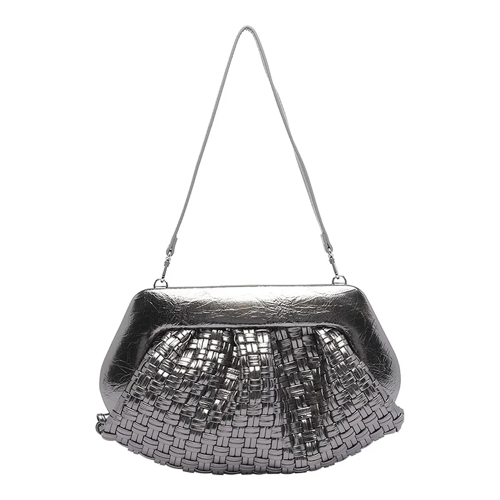 Themoirè Interwovened Shoulder Bag