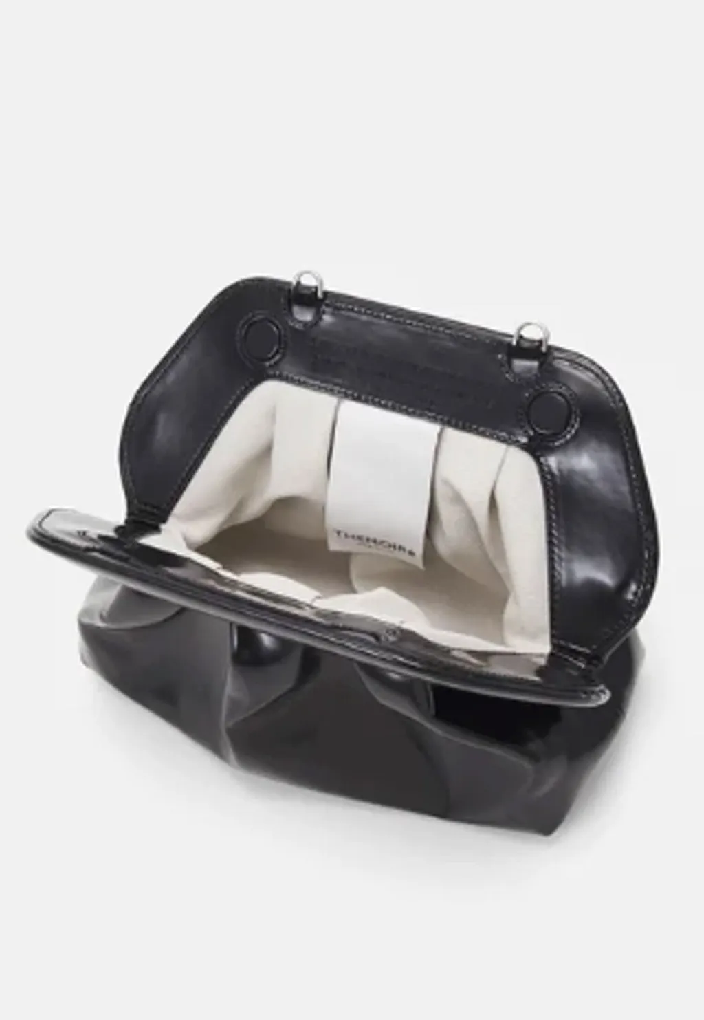 Themoirè Gea Patent Shoulder Bag