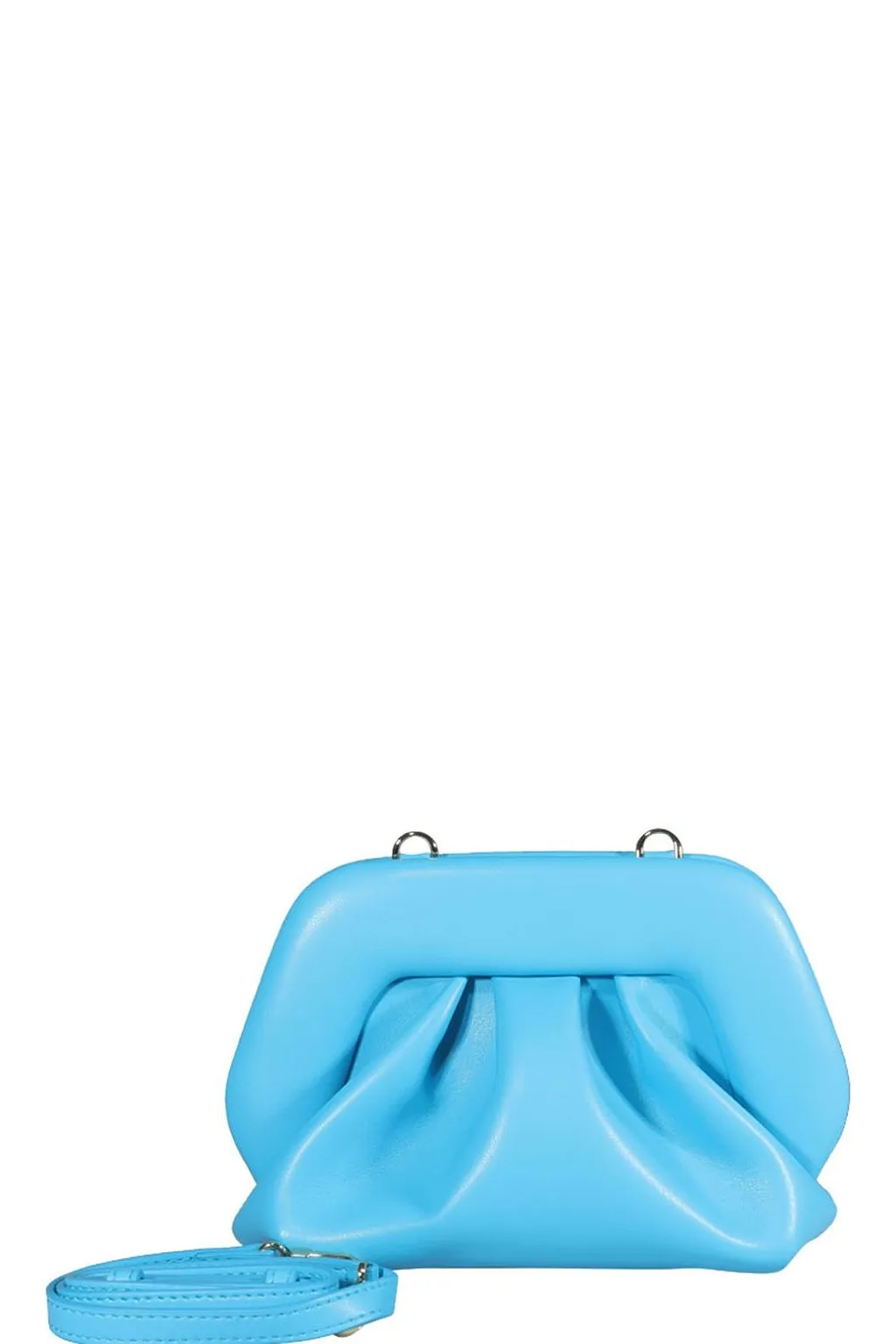Themoirè Gathered Clutch Bag