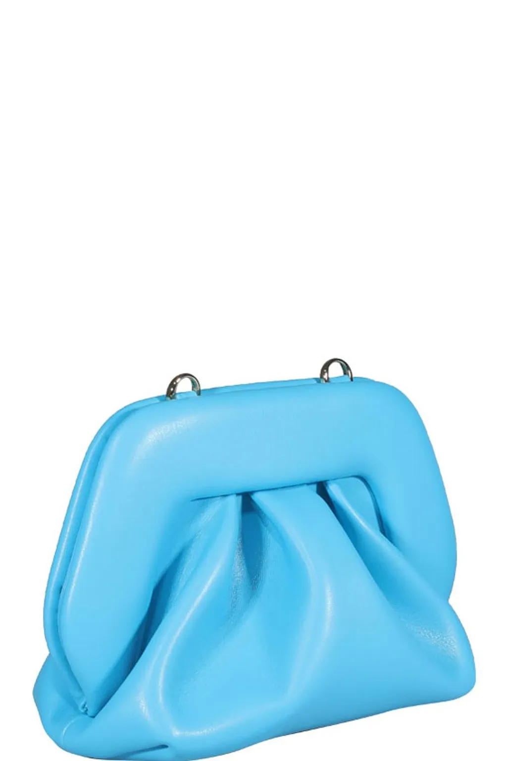 Themoirè Gathered Clutch Bag