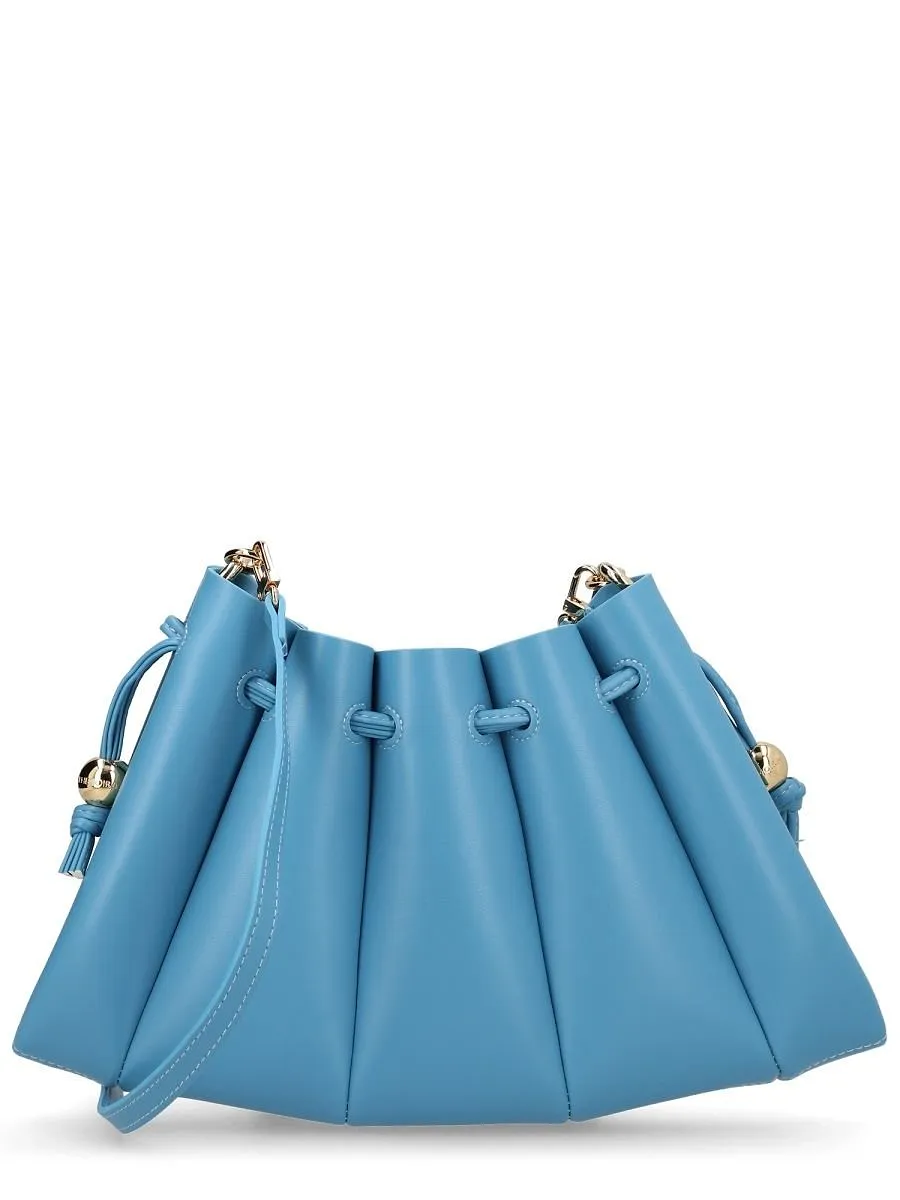Themoirè Pleated Drawstring Shoulder Bag