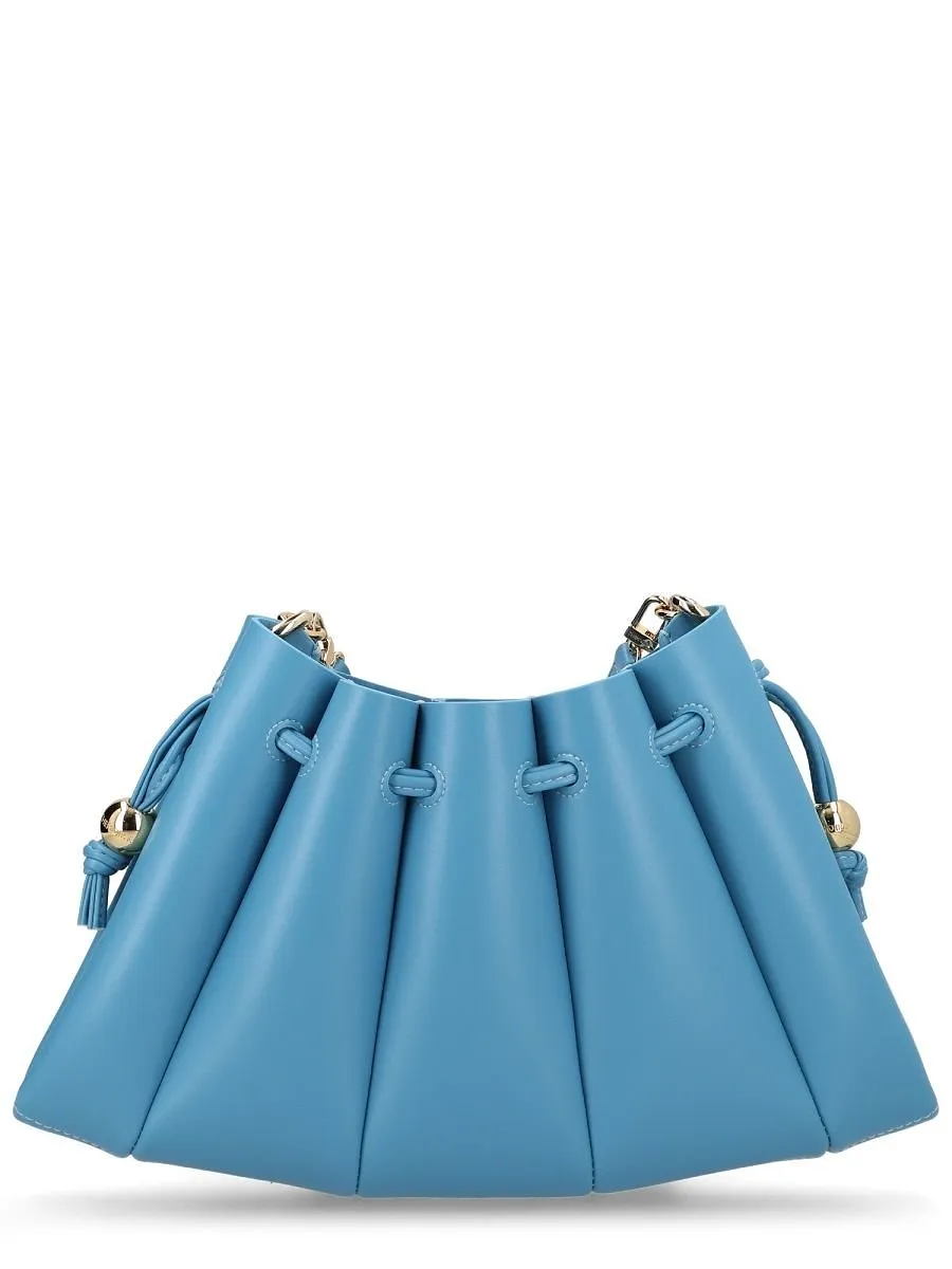 Themoirè Pleated Drawstring Shoulder Bag