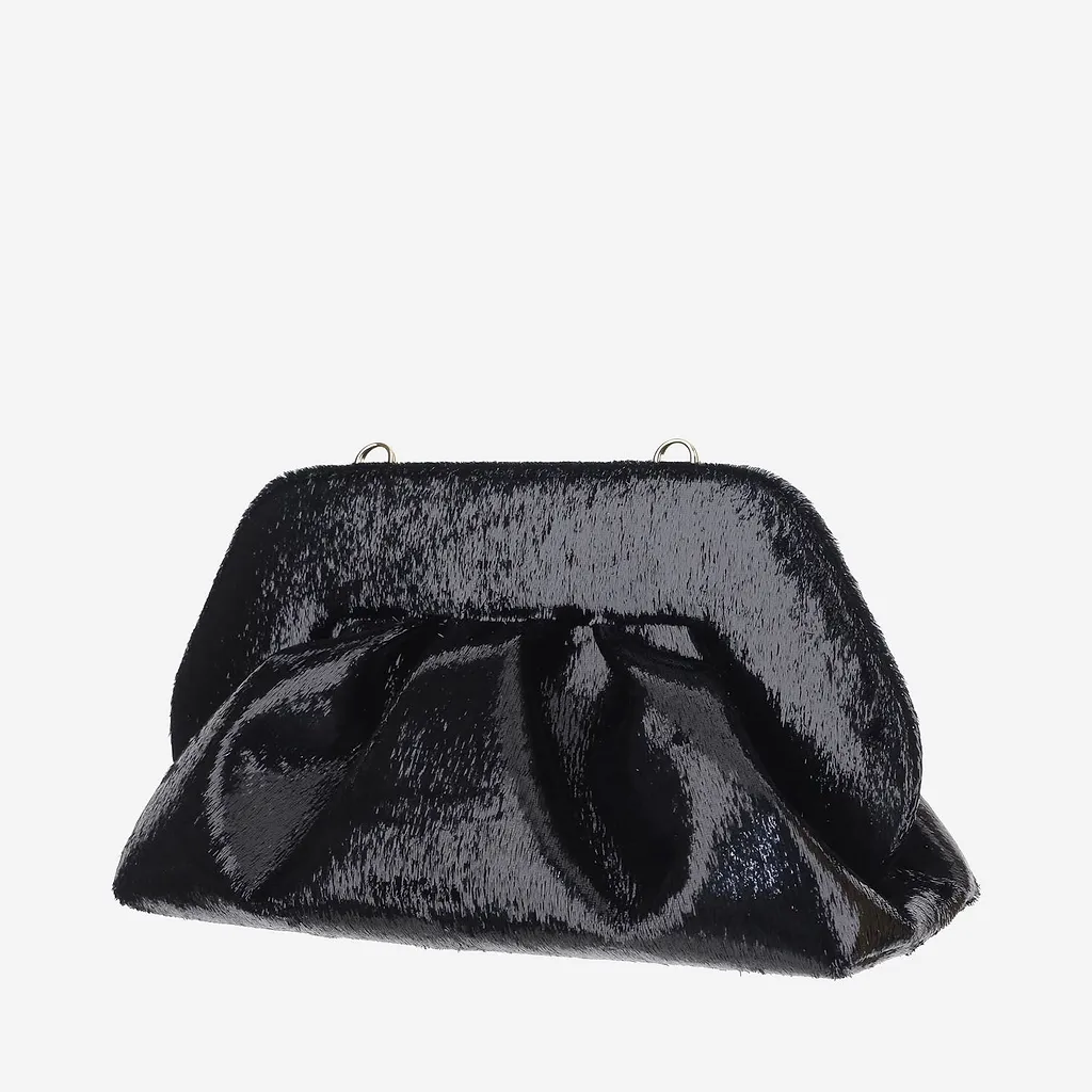 Themoirè Pleated Frame Shoulder Bag