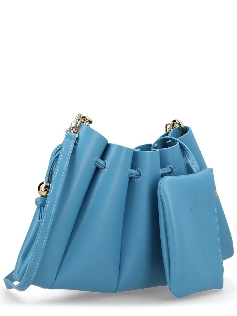 Themoirè Pleated Drawstring Shoulder Bag
