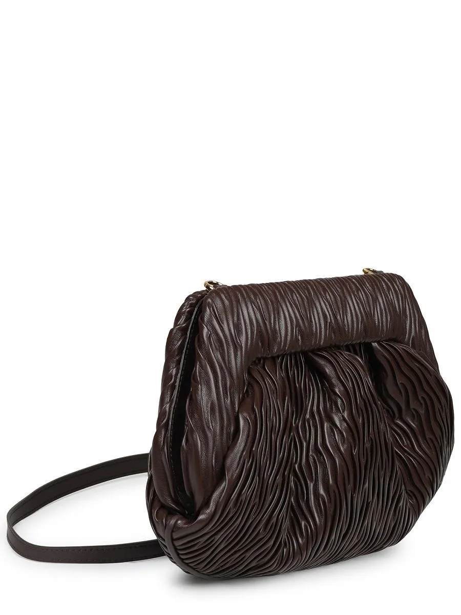 Themoirè Pleated Shoulder Bag