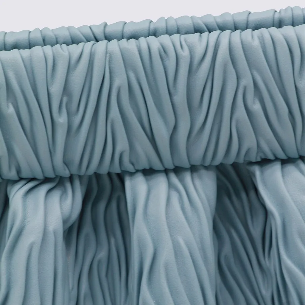 Themoirè Ruched Frame Clutch Bag