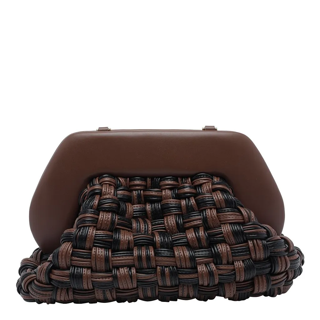 Themoirè Tia Woven Shoulder Bag