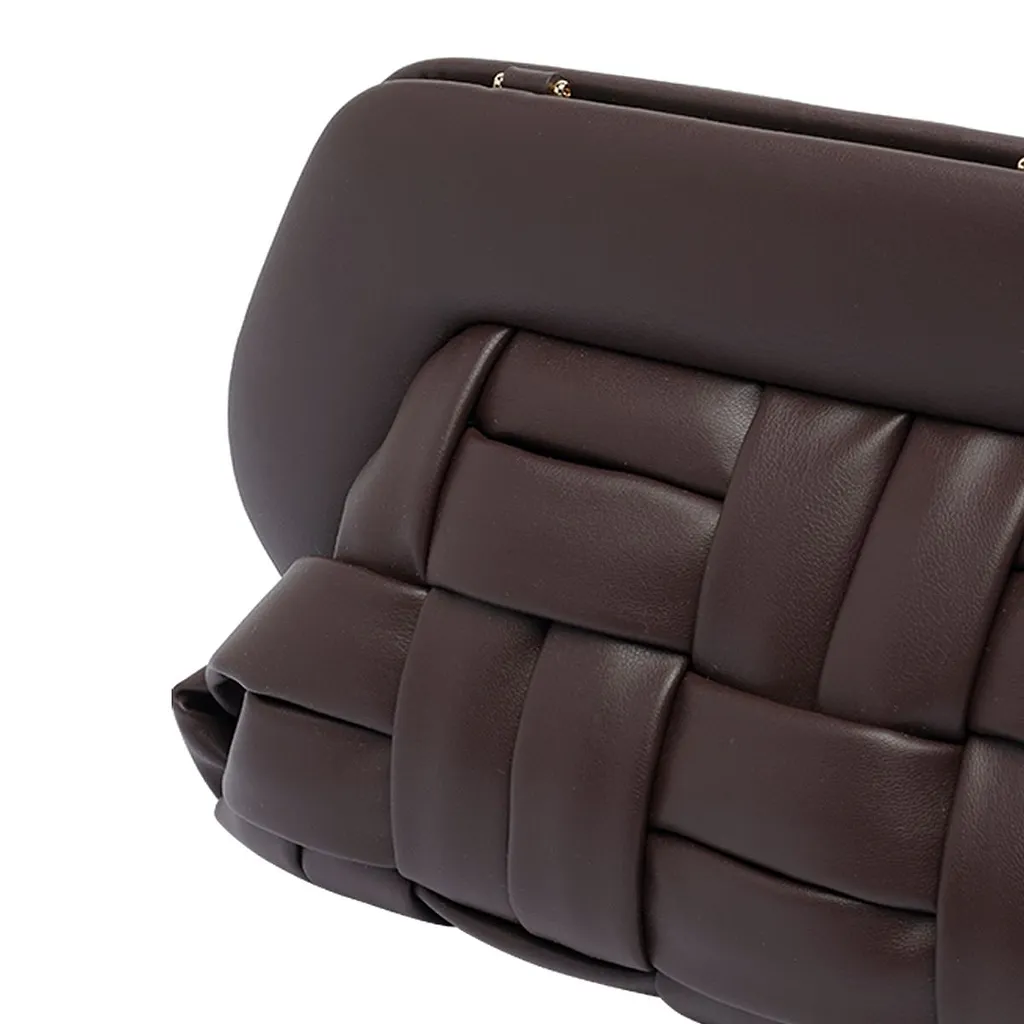 Themoirè Tia Weaved Clutch Bag
